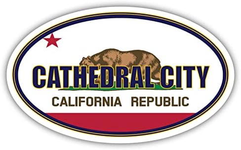 קתדרלה סיטי סיטי דגל מדינת קליפורניה | דגל CA Riverside County County State Conter